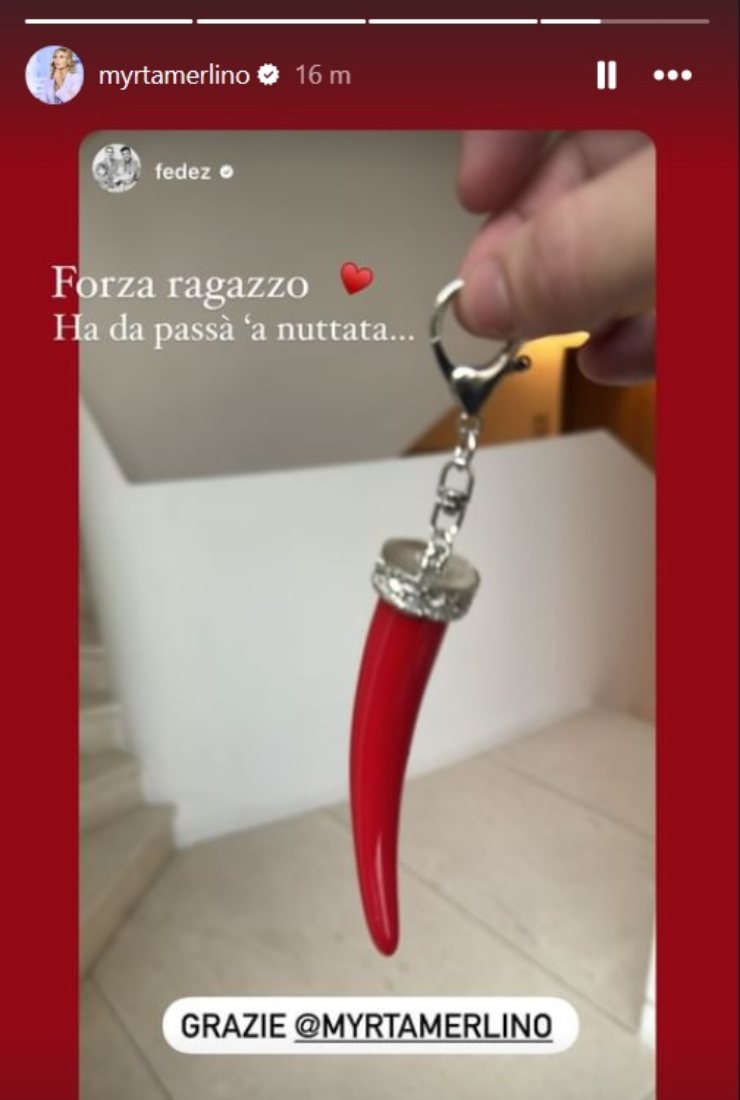 myrta merlino fa un regalo particolare