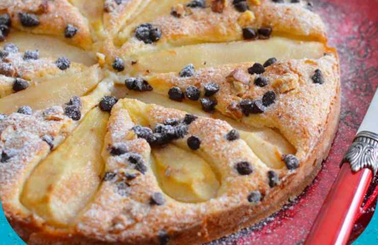 Crostata pere noci cioccolato