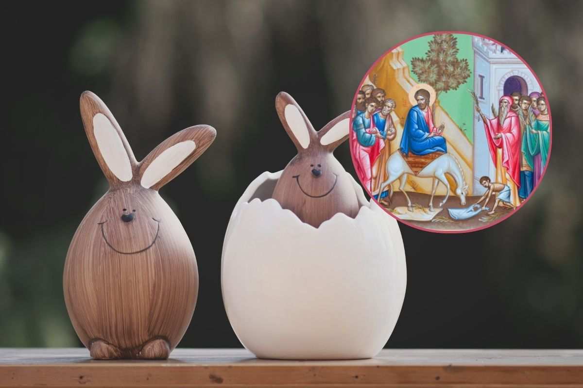 Uova e coniglietti di Pasqua